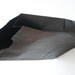 Set of 25 - Solid Black Flat Bottom Paper Merchandise or Lunch Bags - 4.25 x 2.375 x 8.18 Inches - Gifts, Packaging, Retail