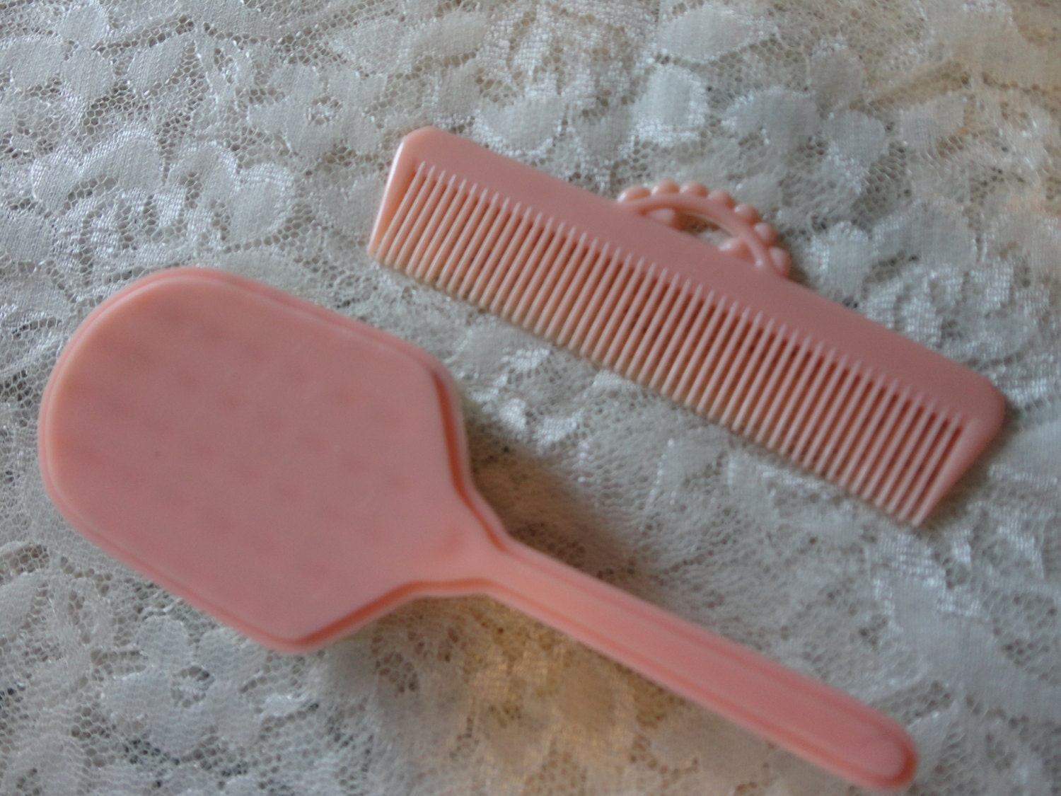 Pink Baby Brush and Comb Set by Zell