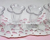 Miniature Plastic Dessert Sundae Parfait Cups (22mm)  (4 pcs)