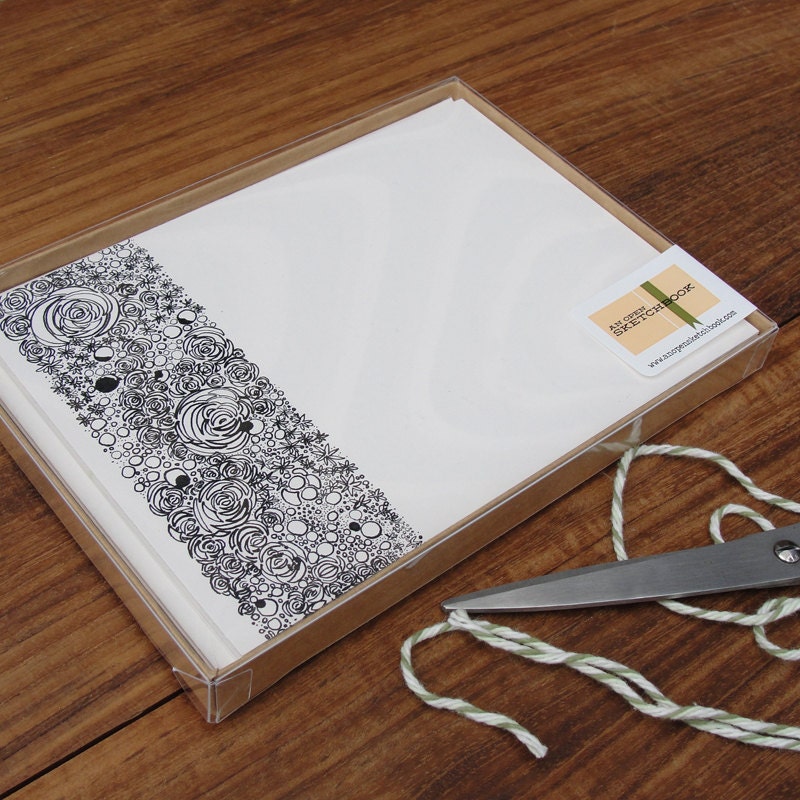 Hen & Chicks Flat Notes or Menu Cards : Boxed Set of 8