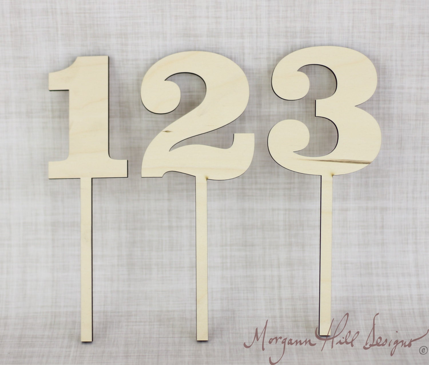DIY Wood Table Numbers Rustic Wedding Decor Unfinished Wood Barn Wedding Rustic Chic (Item Number 130003)