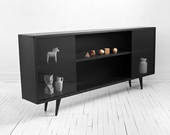 Mid Century Wood Book Case - Modern, Storage, Retro, Shelf, Shelving Unit