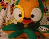 Yuri the Steampunk Octopus - Complete with Monocle and Wristwatch - Under the Sea - Dapper - Plush - Stuffed Toy - Mohawk