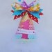 Rainbow Birthday Party Hat with Ombre Polka Dots