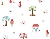 Little Red Riding Hood by Tasha Noel for Riley Blake, Main in Red, 1/2 Yard