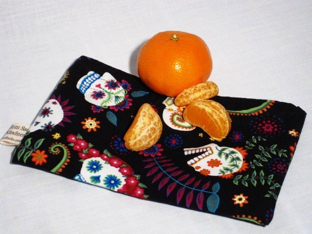 Day of the Dead Single Reusable Snack Bag