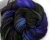 Dark Fairie -- Twinkle Toes -- Hand Painted Superwash Merino Wool Sock Yarn