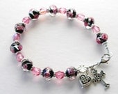 VALENTINE Rose Single Decade IRISH  Rosary Bracelet