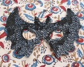 Totally glam sequinned batgirl Halloween mask