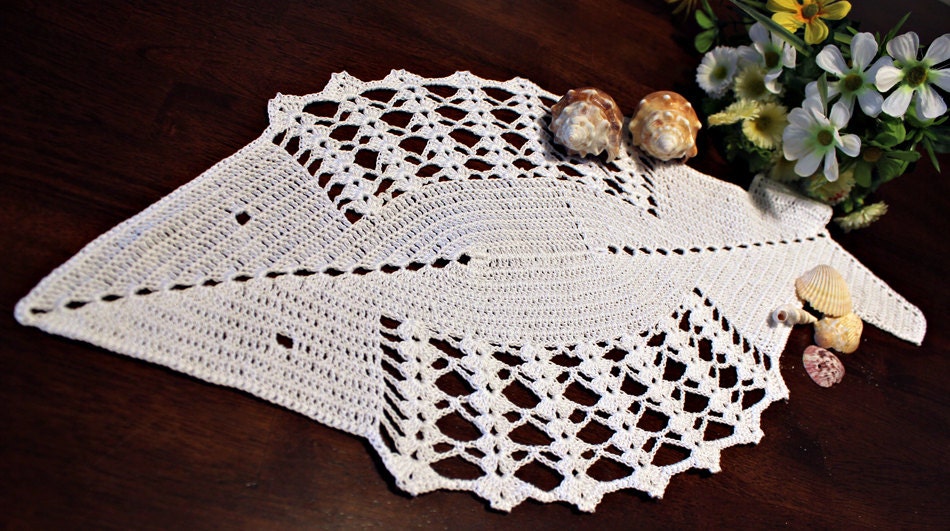 Crochet Fish Doily