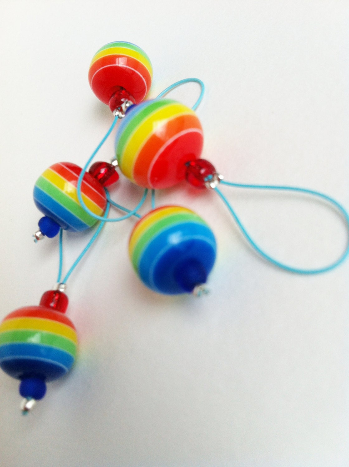 Snag Free Knitting Stitch Markers - GOBSTOPPER DERBY