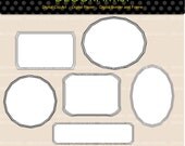 Digital frame for scrapbooking, cards making, graphic design, Line frame4