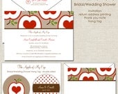 The Apple of My Eye Bridal or Wedding Couples Shower Invitation