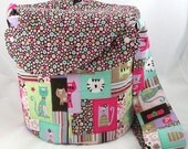 Large Llayover Tote/ Knitting, Spinning, Crochet Project Bag