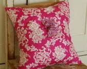 Shabby Chic Pillow Cover, Decorative Pillow, Throw Pillows, Reversible