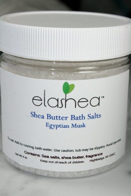 BATH SALTS Egyptian Musk with Shea Butter 4 ounce