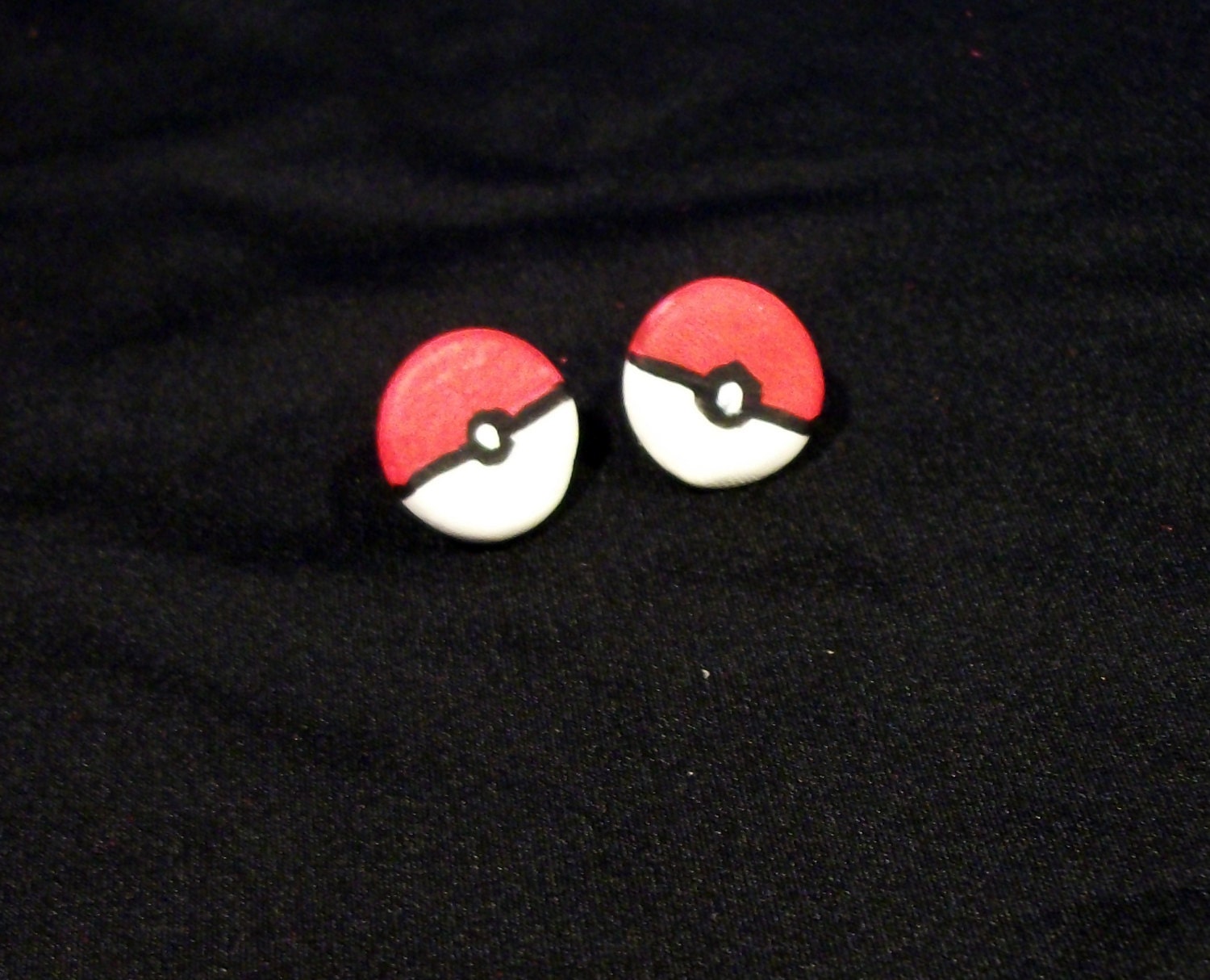 Poke Ball Ear Posts