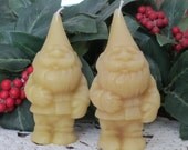 Beeswax Gnome / Elf Candles, Garden Gnome Candle, Garden Elf Candle, Santa Candle