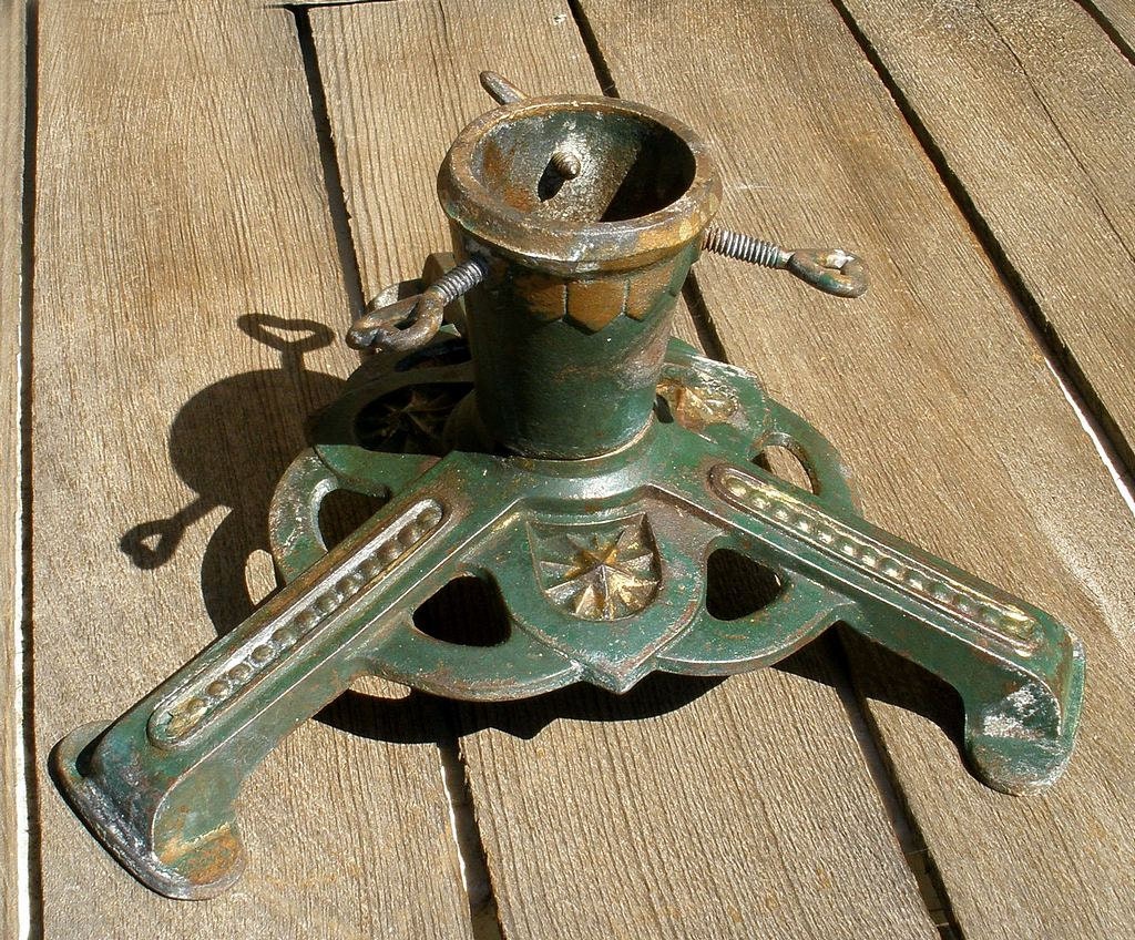 Vintage Antique 1900s German Cast Iron Art Deco Christmas Tree Stand FREE SHIPPING