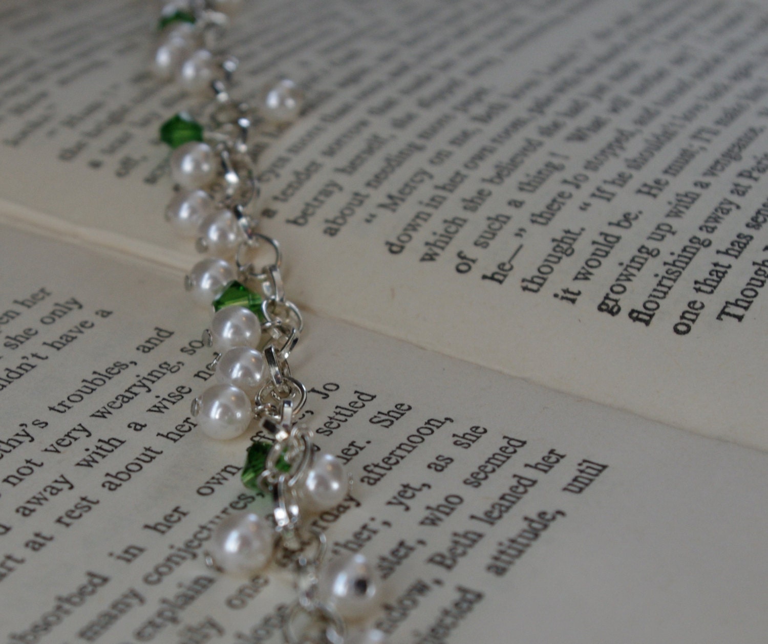 Sandy Hook HOPE line 20% donated to The Promise. Green and white adjustable charm bracelet.