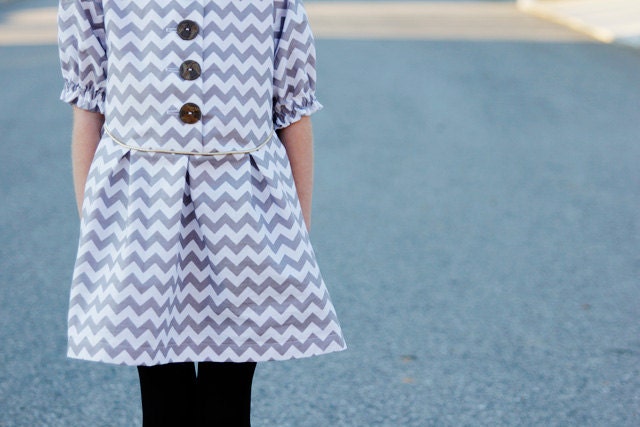 the ZIG ZAG dress pdf pattern size 18M to 8