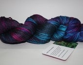 merino silk fingering, 400 yards-magic silky string..roller derby girl