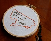 Detroit Hand-Sewn Wall Art
