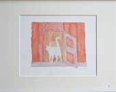 Barn Kitty Art Print