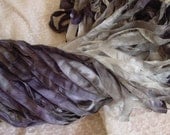NeW - Hand Dyed ribbon - SMOKE, 5 yards