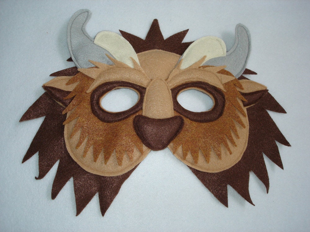 Children's Beauty and the Beast Handmade BEAST Felt Mask