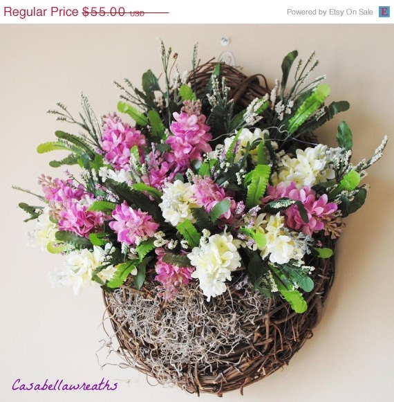 25% Off Summer Spring Door Wreath-Lilac Pocket Floral