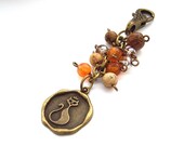 Cat purse charm bag charm