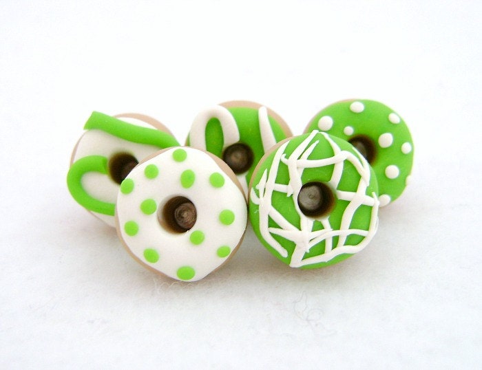 Spring Green Donut Pushpins