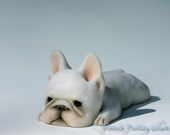 French Bulldog Gnocci -- Original One of a Kind French Bulldog Sculpture by Dasha Goux