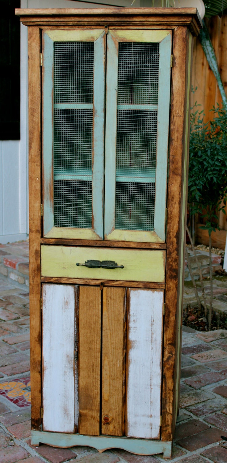 Wooden Furniture - Handmade Storage Cabinet - Handcrafted - Shabby - Ready to Ship - Chic Decor