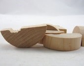 Watermelon 1 3/4 inch Wooden chunky unfinished diy set of 6