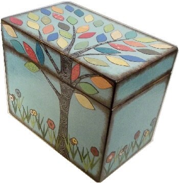 Recipe Box Decoupaged Colorful Tree Wedding Shower Box, Handcrafted  Kitchen Storage, Organization Holds 4x6 Recipe Cards  MADE To ORDER