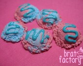 Miniature Ice Cream Scoops - Set of 5 - Blue and Pink