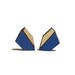 Geo Stud Earrings - Midnight Blue & Gold