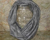 Shades of Grey infinity scarf, circle scarf, loop scarf