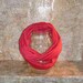 Red with silver flecks infinity scarf, loop scarf, circle scarf