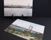 Vintage Postcards of Geo Washington Bridge and Bear Mountain Bridge