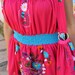 Lined embroidered Strapless Mexican Sun dress