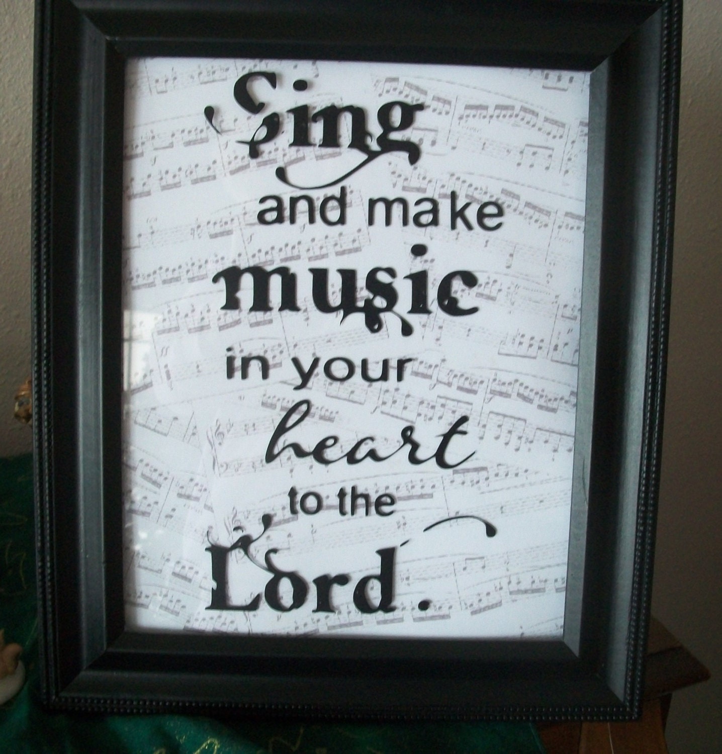 Bible verse inspirational phrase sign home decor vinyl lettering frame