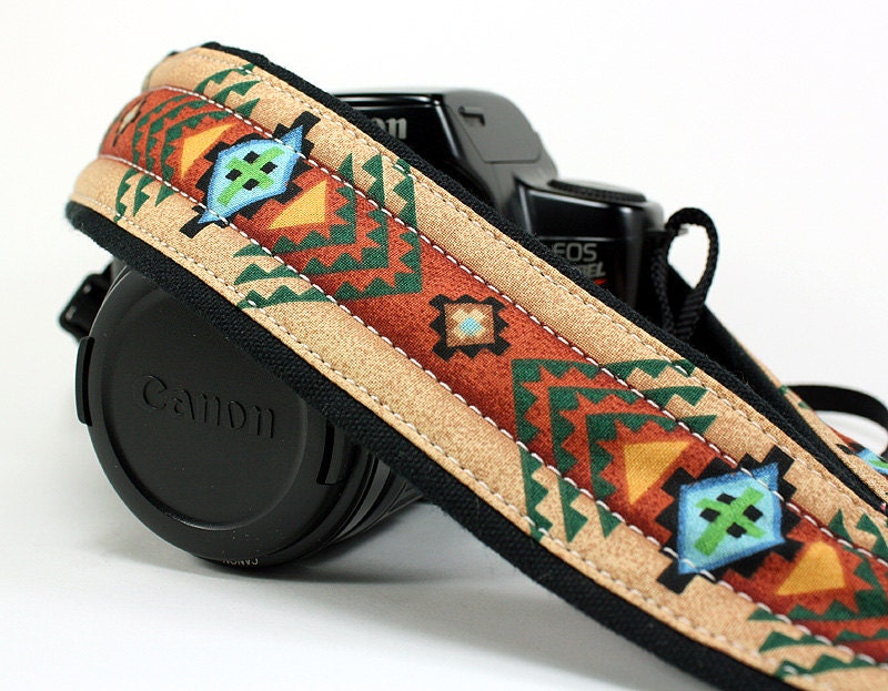Tribal Camera Strap, dSLR or SLR, Southwestern