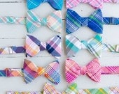 The Beau- men's freestyle preppy plaid bow ties- choose your favorite