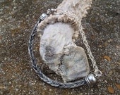 Braided Horsehair Bracelet - Salt & Pepper Gray Horse Hair 6MM