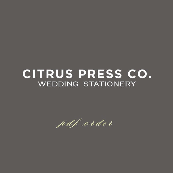 Custom DIY PDF Printable Order for Monica