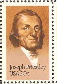 Joseph Priestley 20 Cent Stamps 1983
