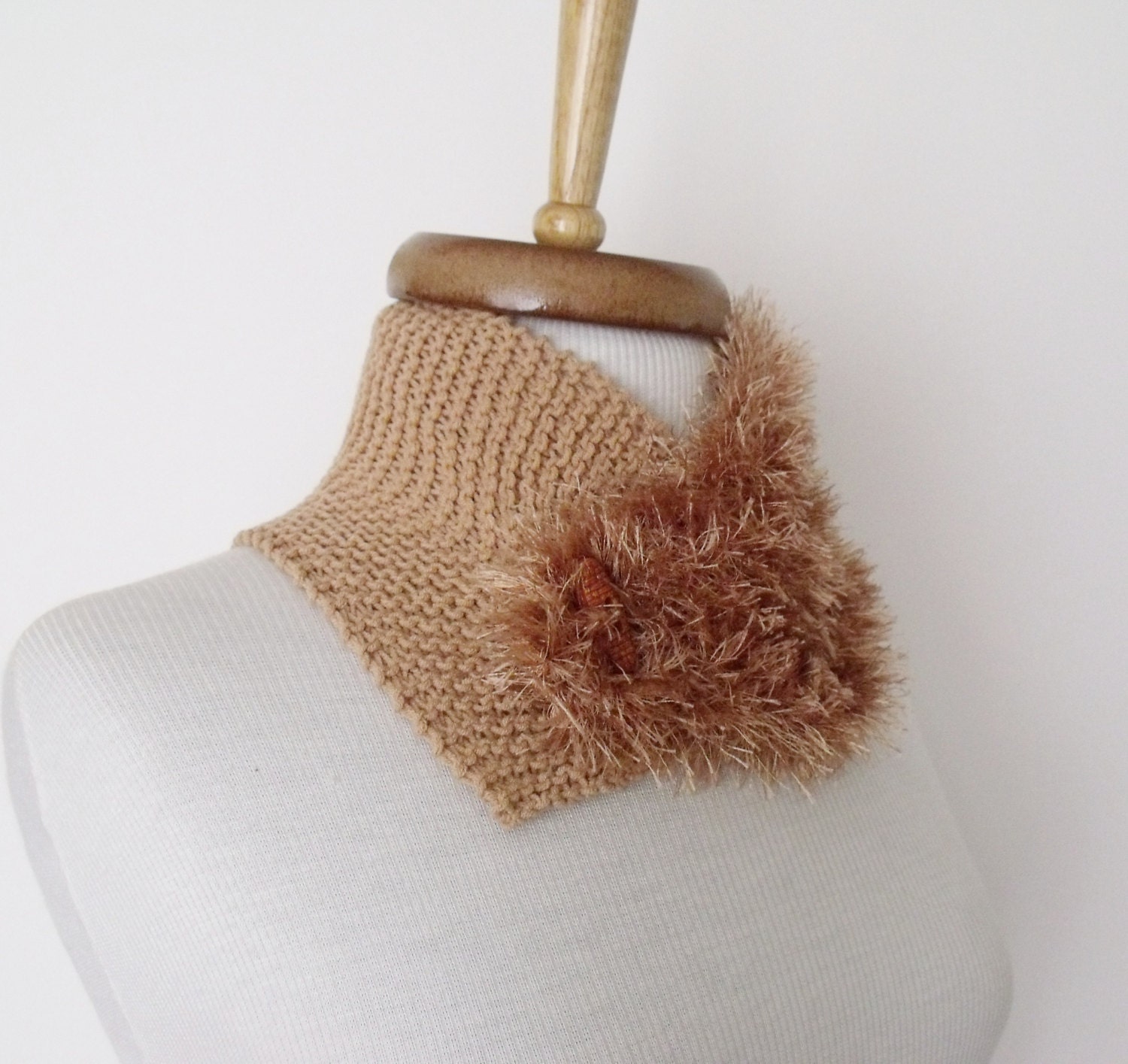 Half Straight Half Fringed Neckwarmer-Ready for shipping-Fall Fashion